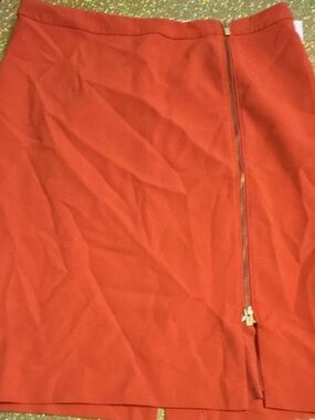 Talbots Orange Straight Skirt